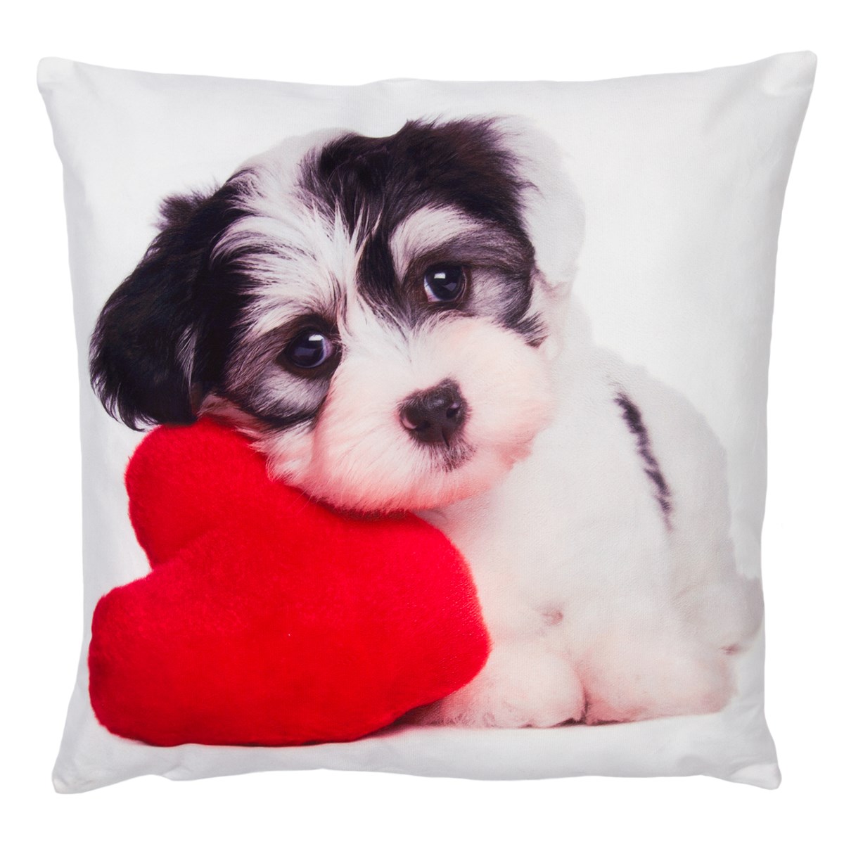 Jahu Obliečka na vankúšik Psík so srdiečkom, 40 x 40 cm