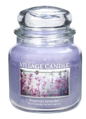 Village Candle Vonná svíčka Rozmarýn a levandule  - Rosemary Lavender, 397 g