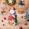 Altom Cutie de tablă pentru biscuiți și turtădulce Snowman 23 x 13 cm