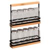 Suport pentru condimente Kesper 58036 cu 10recipiente goale, 23 x 32 x 5,5 cm