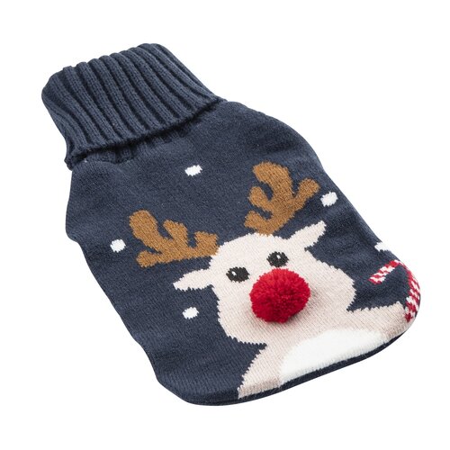 Altom Termofor kötött huzatban, Reindeer kék, 1 l