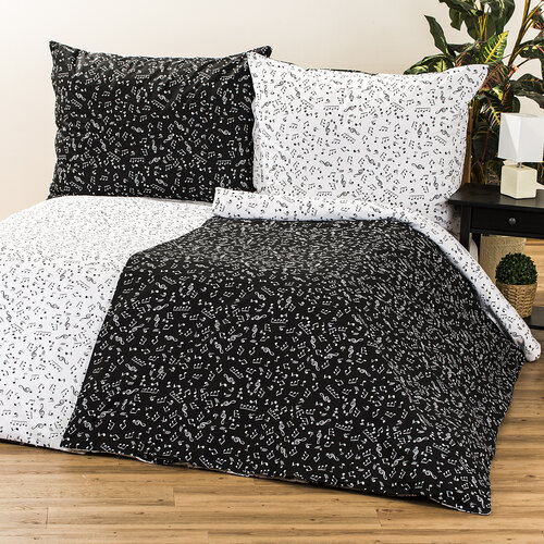 4Home pościel bawełniana Music, 140 x 200 cm, 70 x 90 cm