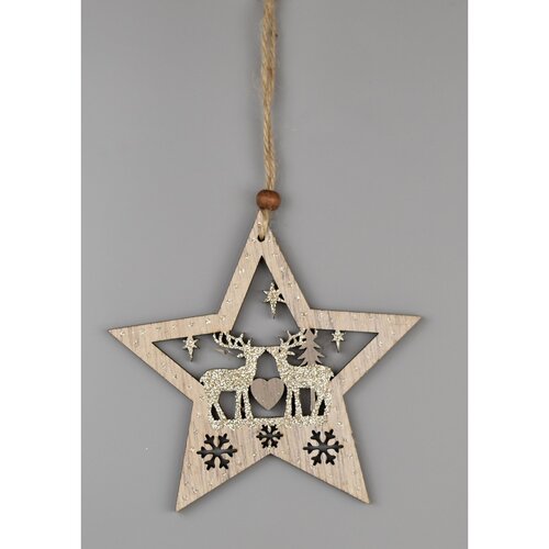 Vianočná závesná dekorácia Christmas star, 23 cm