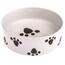 Bol ceramic pentru câine Paw alb, 15 x 5 cm