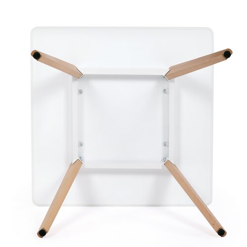 Quadratischer Esstisch, 80 x 80 cm, weiß