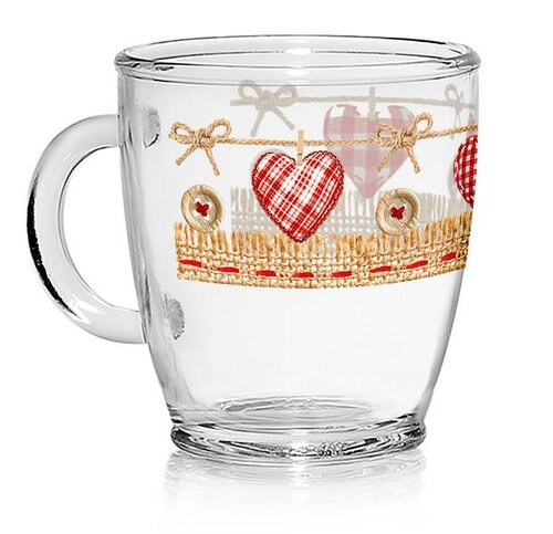 Cerve Sklenice Valentina 380 ml, 6 ks