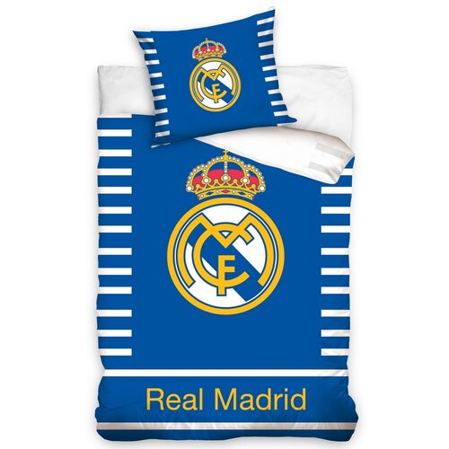 Lenjerie bumbac Real Madrid Double, 140 x 200 cm, 70 x 80 cm