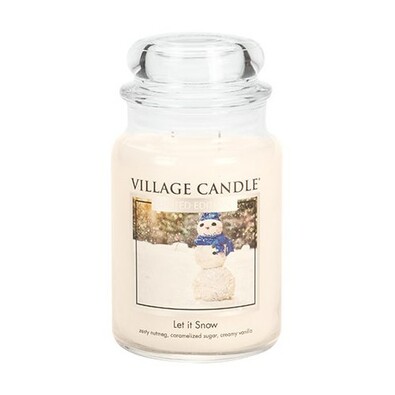 Village Candle Vonná sviečka v skle Snehová nádielka - Let It Snow, 645 g