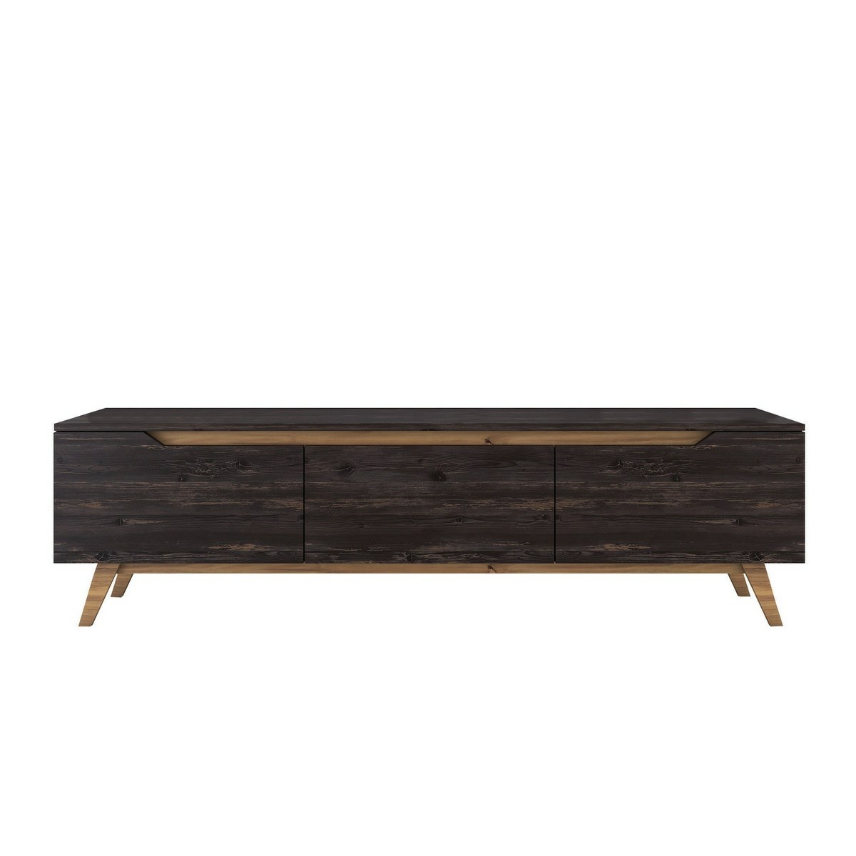 Televízny stolík Dita Black and Walnut