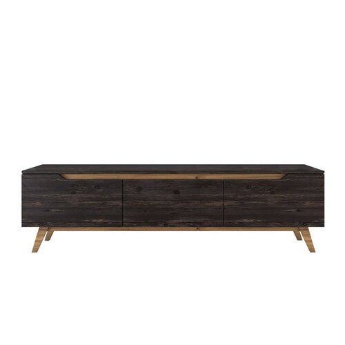Stolik pod telewizor Dita Black and Walnut