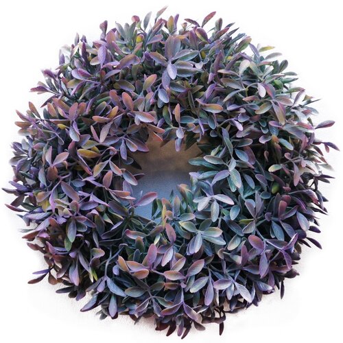 Sztuczny wieniec Azalea fioletowy, śr. 27 cm