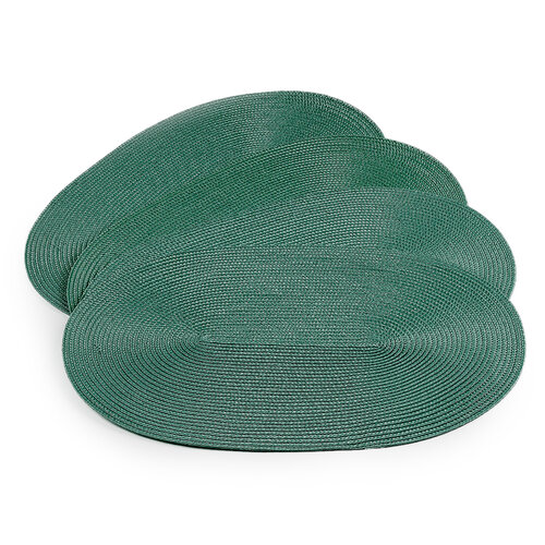 Сервірувальний килимок Deco овал зелений, 30 x 45 см, комплект 4 шт.