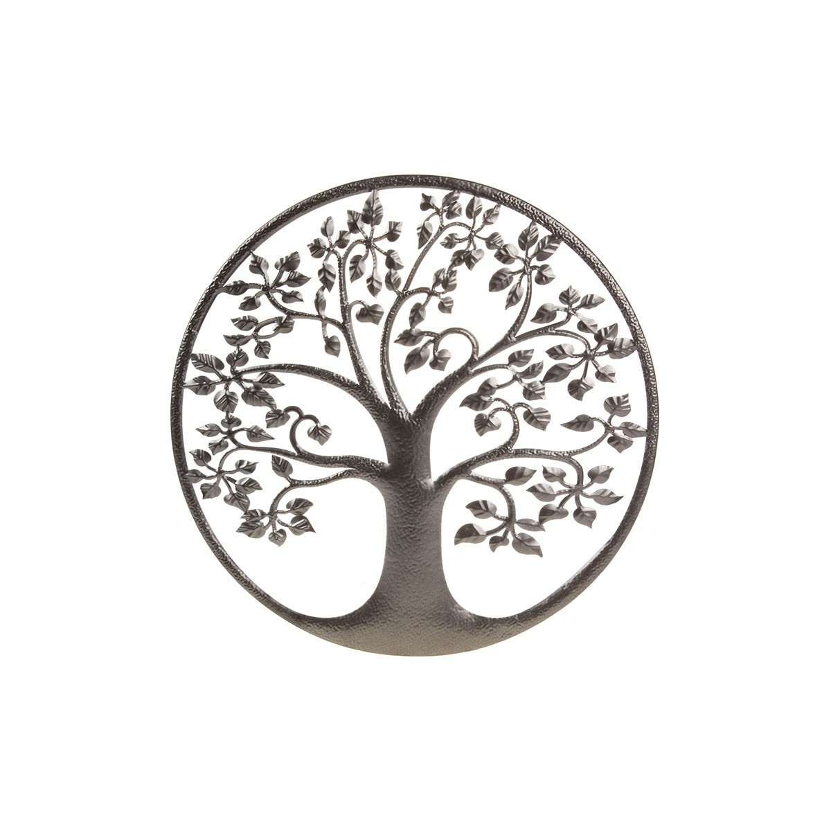 Nástenná kovová dekorácia Strom života, pr. 50 cm