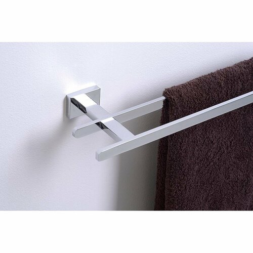 Suport dublu pentru prosoape AQUALINE 1416-11 Apollo, 55 cm, argintiu