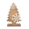 4Home Dekorace z mangového dřeva Snowflake Tree,33 cm