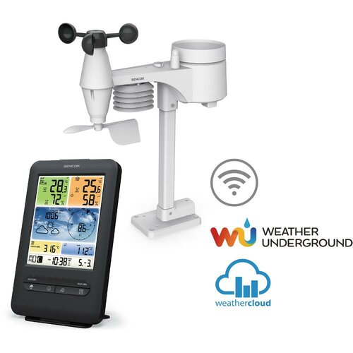 Sencor SWS 9898 WiFi meteostanice s bezdrátovým snímačem 5v1