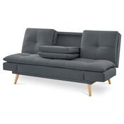 Canapea cu trei locuri ASB-4720 GREY2, gri închis