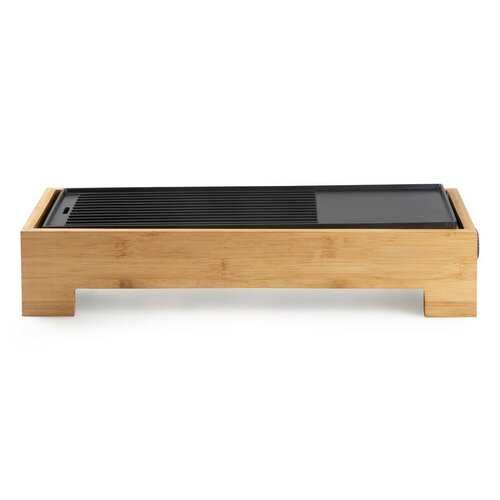 DOMO DO9270G stolní elektrický Plancha gril Bamboo Style