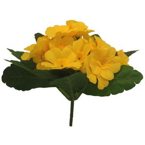 Levně Umělá květina Prvosenka žlutá, 24 cm
