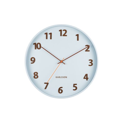 Karlsson 5920LB дизайнерський настінний годинник  40 см, soft blue