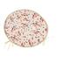 Bellatex Berta  rundes glattes Sitzkissen Blatt braun-beige, Durchmesser 40 cm