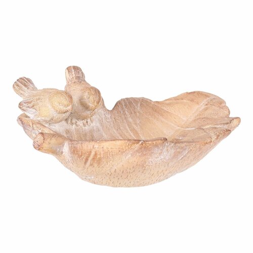 Adăpătoare pentru păsări Frunză de pasăre,ceramică MgO 21 x 18 x 7 cm