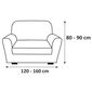 Multielastický poťah Lazos na sedaciu súpravu hnedá, 120 - 160 cm