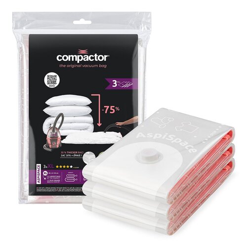 Compactor Set de saci de depozitare sub vidAspispace XL 140 l, 80 x 130 cm, 3 buc.
