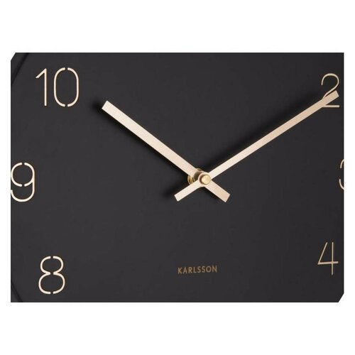 Karlsson 5788BK дизайнерський настінний годинник, діам. 30 см