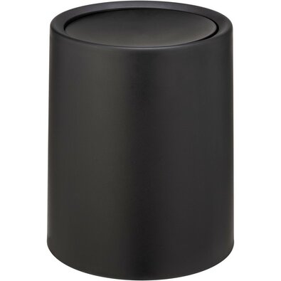 Wenko Coș de gunoi cu capac basculant Atri 6 l, negru