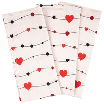 Șervet Inimioare, 50 x 70 cm, set 3 buc. Șervet Inimioare, 50 x 70 cm, set 3 buc.