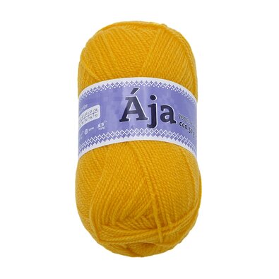 Пряжа AJA жовта, 50 г / 217 м
