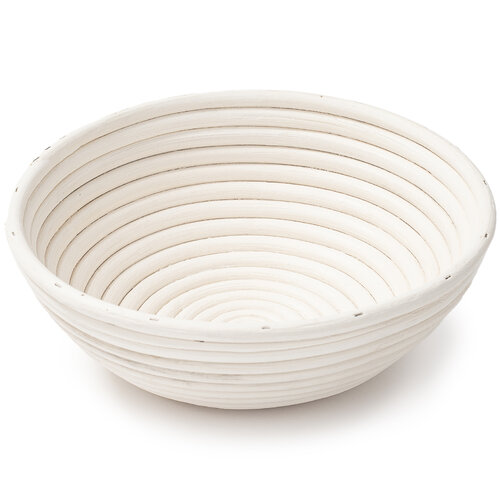HOME ELEMENTS Coș rotund cu inserție din țesătură,25 x 8,5 cm