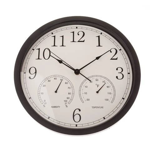 Falióra hőmérséklet- és páratartalommal 35 cm
