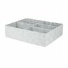 Compactor Organizer für Wäsche und Accessoires Toronto, 5 Fächer, Weiß-Grau