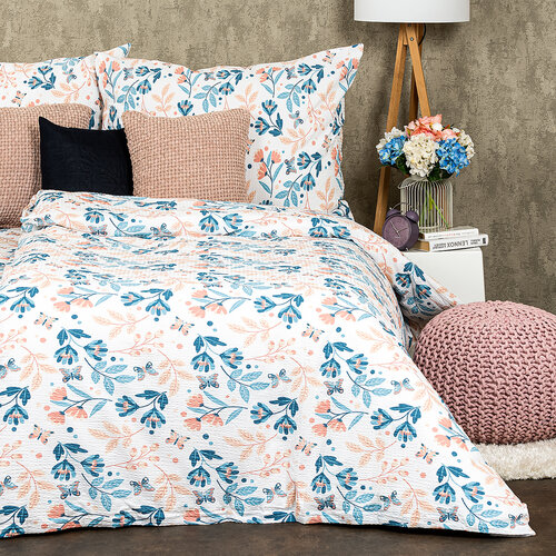 Lenjerie pat 4Home Blooming garden, bumbac creponat, 140 x 200 cm, 70 x 90 cm