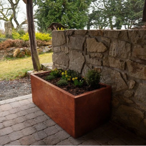 Alto Podwyższona grządka 69 x 136 x 52 cm, corten CORGARDEN 1010