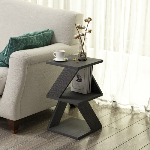 Odkládací stolek Albeni Black Wooden