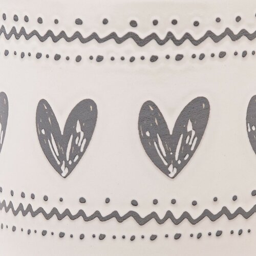 Keramický hrnek Srdíčka I, 450 ml