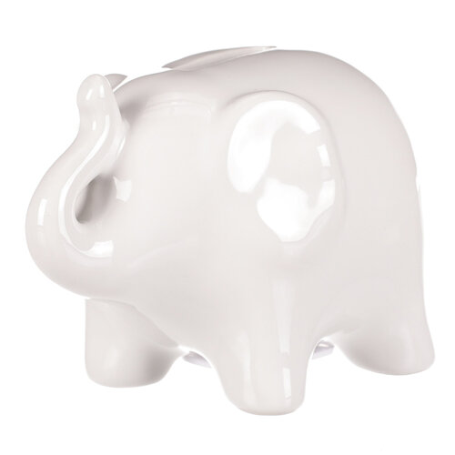 Skarbonka ceramiczna Słonik, 13 x 9 x 8 cm