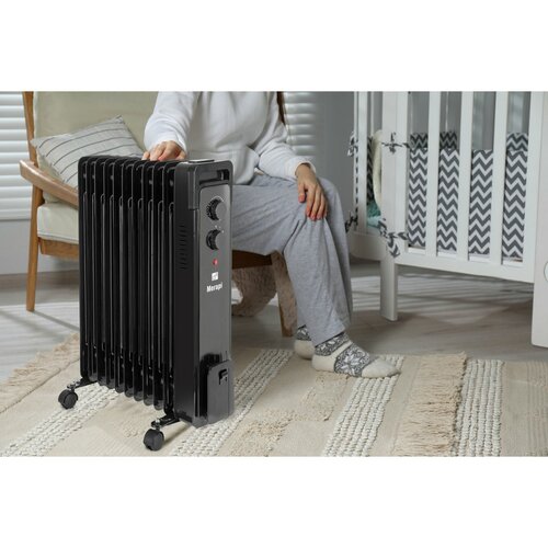 G21 Olejový radiátor Merapi, 11 žeber, 2500 W, černá