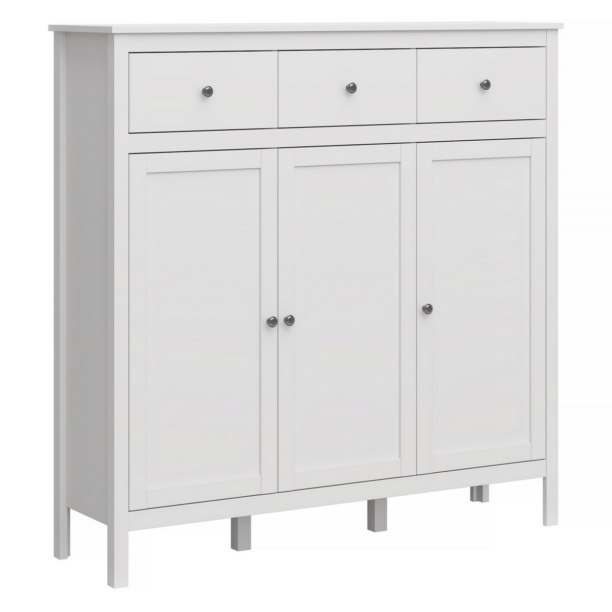 OLJE 3D3S komód, fehér