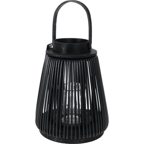 Merv fa lámpa fekete, 25 cm