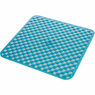 GEDY 97535311 Covoraș de duș Geo cuanti-alunecare, 53 x 53 cm, albastru
