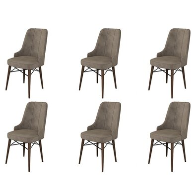 Set de scaune de sufragerie Pare Cappuccino, 6buc.