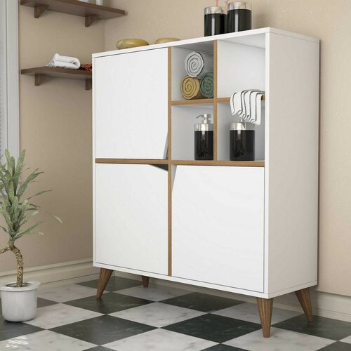 Pulse White and Walnut szekrény