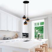 Lampa wisząca Yildo - 6871, czarny-miedziany