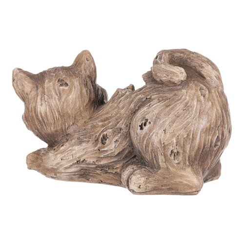 Ovitek za cvetje Mačka, 21 x 12 x 13 cm, poliresin