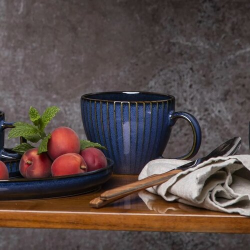 Altom Reactive Stripes porcelán jumbo csésze, 450 ml