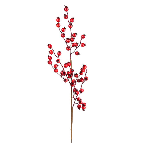 Vetvička s červenými šípkami, 60 cm